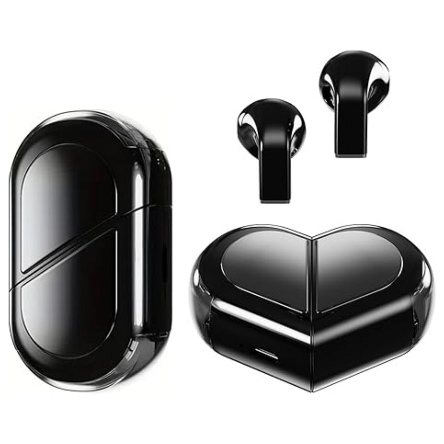 Heart-Shaped Wireless Earbuds