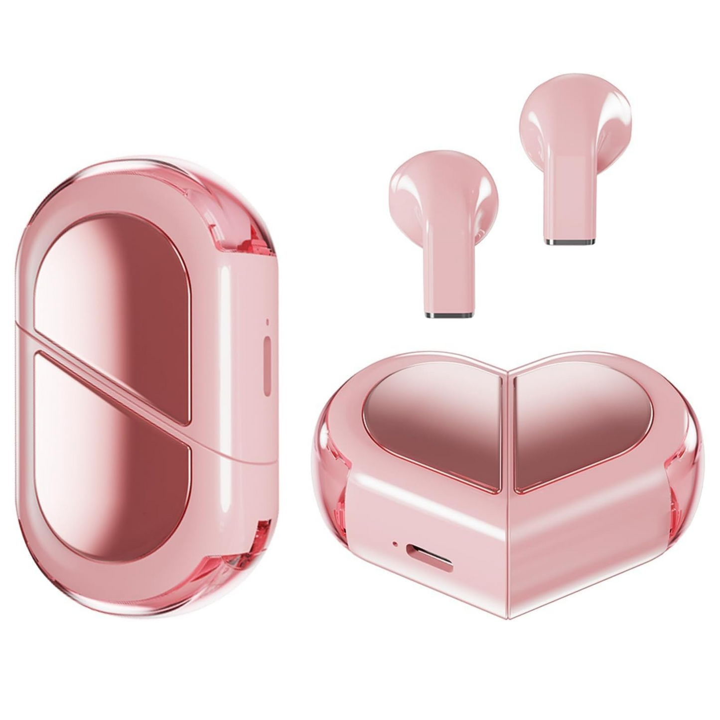 Heart-Shaped Wireless Earbuds