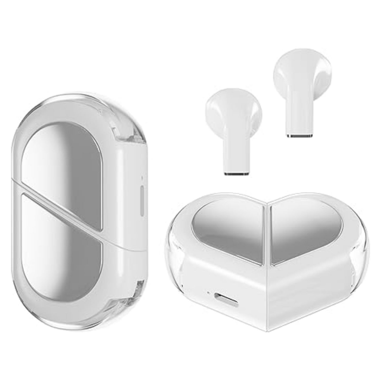 Heart-Shaped Wireless Earbuds